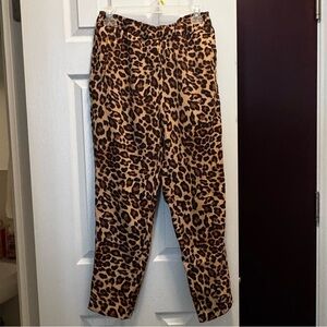 Leopard Print Cigarette Pant
